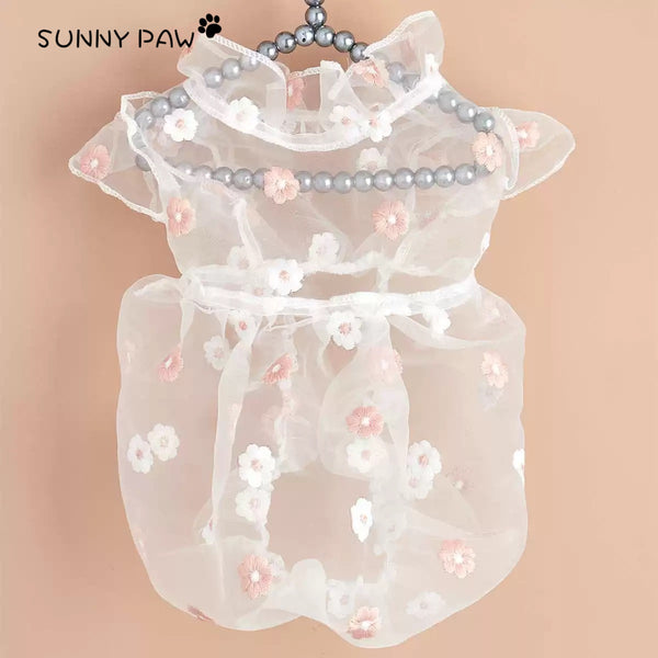 Whimsical Floral Tulle Dress