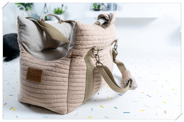 The Soft Bread-Loaf Pet Bag, Dyed with Natural Plants, designed for small dogs